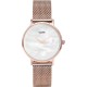 CLUSE MINUIT LA PERLE MESH ROSE GOLD/WHITE PEARL