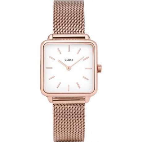 CLUSE - La Garçonne Rose Gold Mesh/White