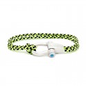 Sail-O® bracelet Altaïr in Fluo Yellow nautical rope 1 row