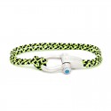 Sail-O® bracciale Altaïr in corda nautica Fluo Yellow 1 giro