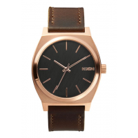 NIXON TIME TELLER ROSE GOLD / GUNMETAL / BROWN , 37 MM