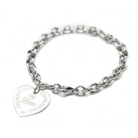 CUOREPURO ROLLO' BRACELET HEART - MY MOM