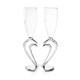 Set flute "cuore a cuore"