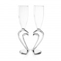 Set flute "cuore a cuore"