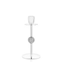 Candlestick in metal with strass