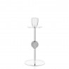 Candlestick in metal with strass