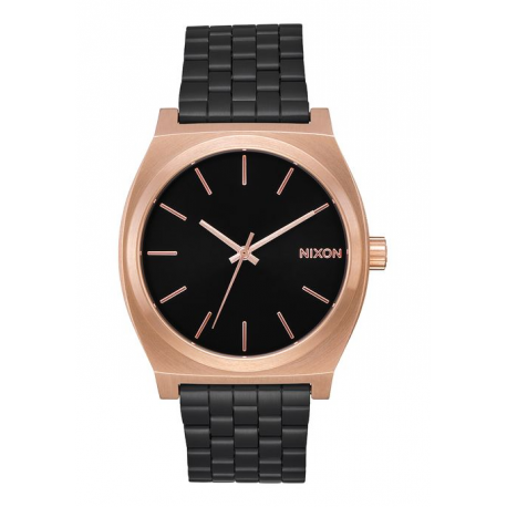 NIXON TIME TELLER BLACK / ROSE / BLACK, 37 MM