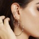 RUE DES MILLE - Circle Earrings Diameter 4 - Stars