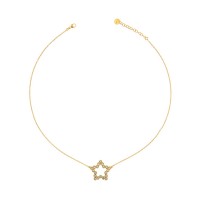 RUE DES MILLE - Chain Choker with Zircons - Star
