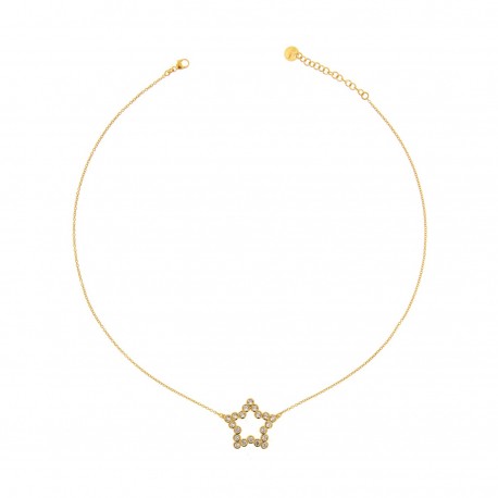 RUE DES MILLE - Chain Choker with Zircons - Star