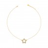 RUE DES MILLE - Chain Choker with Zircons - Star