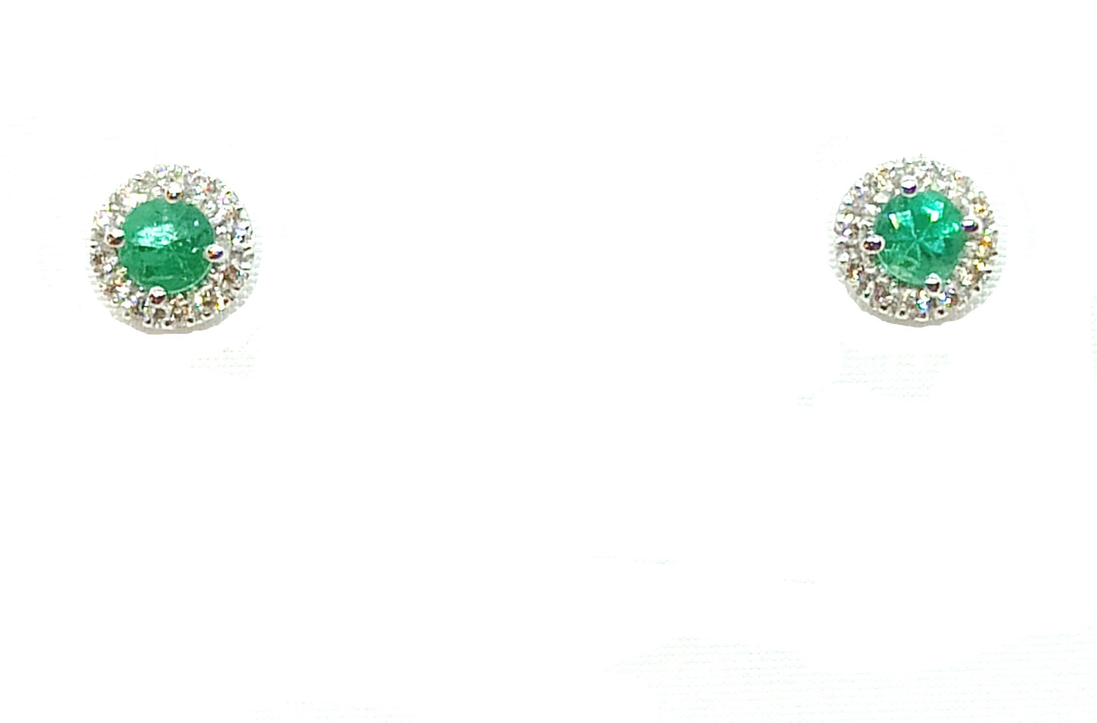 Orecchini in oro 18kt con smeraldi e diamanti | PG Gioielli | ORT