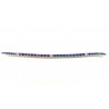 Tennis bracelet in 18kt gold with sapphires and diamonds