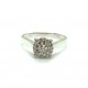 Solitaire ring in 18kt gold multi-stone in diamonds