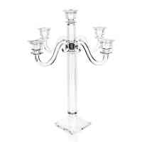 Five-flame crystal candlestick