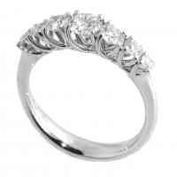 RIVIERA GRACE RING WITH 7 DIAMONDS ct 0.86 G SI1