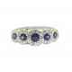Veretta ring - 18kt gold with sapphires and diamonds