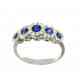 Veretta ring - 18kt gold with sapphires and diamonds