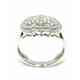 Multi-stone trilogy ring in diamonds ct. 0.42 G - VS