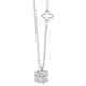 Recarlo Knot of Love, SUNFLOWER SETTING LIGHT POINT NECKLACE ON WHITE GOLD