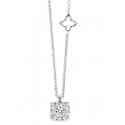 Recarlo Knot of Love, SUNFLOWER SETTING LIGHT POINT NECKLACE ON WHITE GOLD