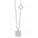 Recarlo Knot of Love, SUNFLOWER SETTING LIGHT POINT NECKLACE ON WHITE GOLD