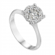 SOLITAIRE RING CIRCLE OF LIGHT ct 0.57 G SI