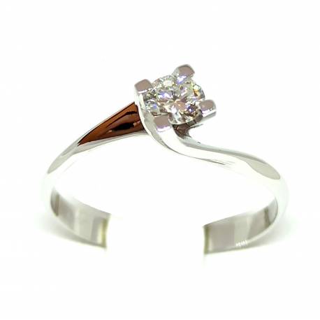 Solitaire ring ct. 0.26 G - IF