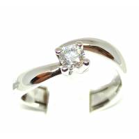 Recarlo Eternity - Solitaire ring in 18 kt white gold and diamonds