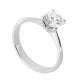 SOLITAIRE RING 4 JAWS EVA ct 0.27 F SI1