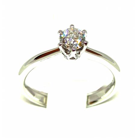 SOLITAIRE RING ct 0.40 F SI1