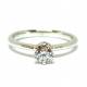 SOLITAIRE RING ct 0.40 F SI1