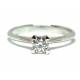 SOLITAIRE RING 4 JAWS EVA ct 0.27 F SI1