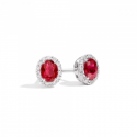 RECARLO GEMMA, EARRINGS IN WHITE GOLD, RUBY