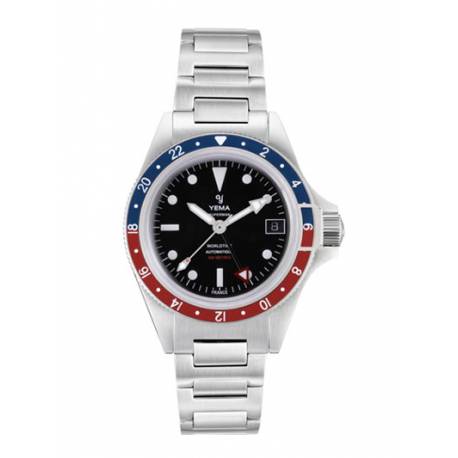 YEMA SUPERMAN 500 GMT PEPSI - 39 mm - Nero