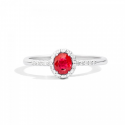RECARLO GEMMA, RING IN WHITE GOLD AND RUBY