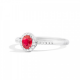 RECARLO GEMMA, RING IN WHITE GOLD AND RUBY