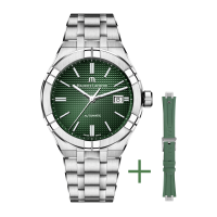 Maurice Lacroix AIKON 42 mm Automatic / green + rubber strap