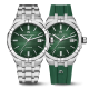 Maurice Lacroix AIKON 42 mm Automatic / green + rubber strap