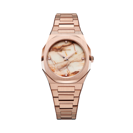 D1 MILANO - Ultra Thin 34 mm  - Marble Rose