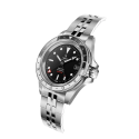 YEMA SUPERMAN 500 GMT - 39 mm - Black - Jubilee bracelet