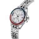 YEMA SUPERMAN 500 GMT 39 mm - Bianco - bracciale heritage