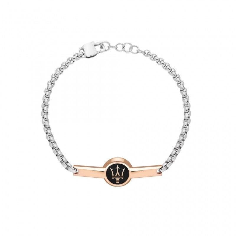 Maserati bracciale in acciaio/oro rosa | Maserati - Gioielli \u0026 Acc