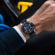 WOLBROOK - Skindiver II Automatic Dive Watch 40 mm - "Jumbo Indices" Smoked Blue