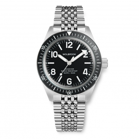 WOLBROOK - Skindiver Automatic Watch 40 mm - Black Dial
