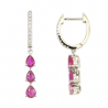 I Gioielli del Sole - Ruby and Diamond Earrings