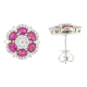 I Gioielli del Sole - Ruby and Diamond Earrings