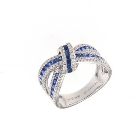 I Gioielli del Sole - Anello Zaffiri e Diamanti