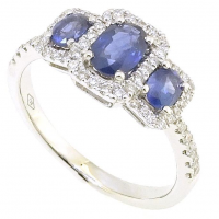 I Gioielli del Sole - Sapphire and Diamond Ring