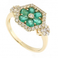 I Gioielli del Sole - Anello Smeraldi e Diamanti